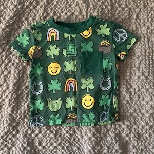 Little Sleepies St Patty’s Pocket Tee